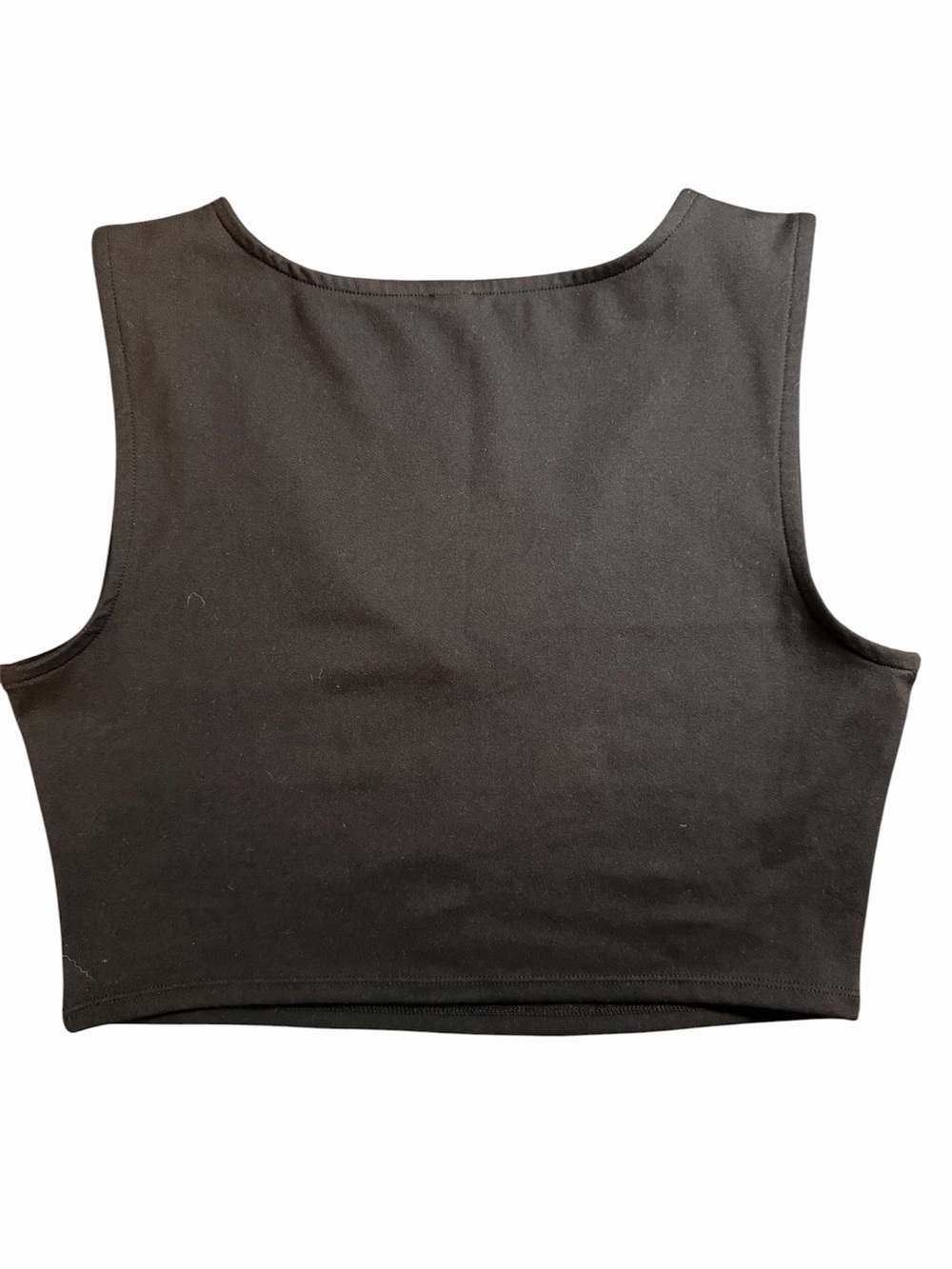 Yogalicious Black V-Neck Muscle Tank Top - size M - Picture 2 of 5